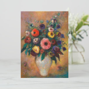 Cartes Pour Fêtes Annuelles Vase des fleurs, 1928 par Odilon Redon