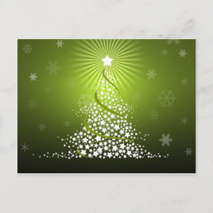 Cartes Pour Fêtes Annuelles Vector Green Christmas Tree