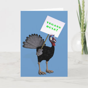 Cartes Pour Fêtes Annuelles Vegans Rule !