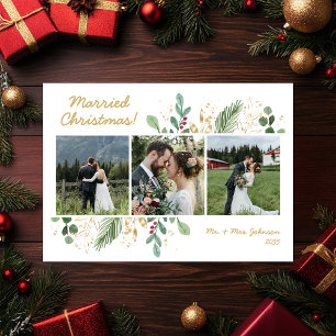 Cartes Pour Fêtes Annuelles Végétal Botanique Moderne 3 Photo de Mariage