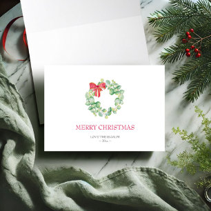 Cartes Pour Fêtes Annuelles Végétation botanique Aquarelle Noël
