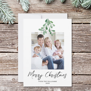 Cartes Pour Fêtes Annuelles Végétation d'hiver Mistletoe Photo de Noël
