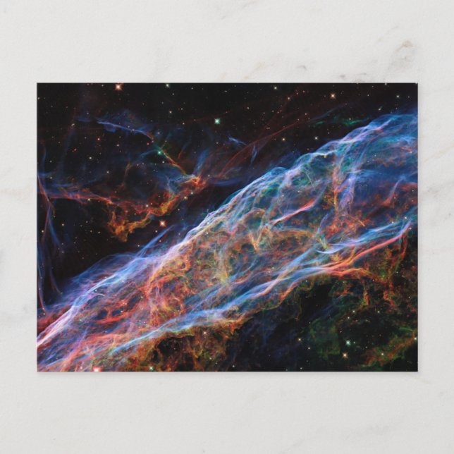 Cartes Pour Fêtes Annuelles Veil Nebula Supernova Reste Télescope Hubble (Devant)