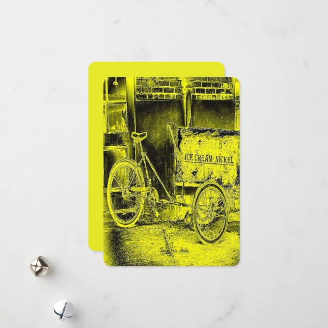 Cartes Pour Fêtes Annuelles Vélo Bywater (Devant/Arrière en situation)