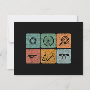 Cartes Pour Fêtes Annuelles Vélo Cyclisme Vintage Pièces de vélo Cadeaux cycli