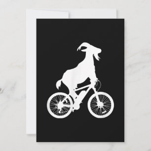 Cartes Pour Fêtes Annuelles Vélo de chèvre Rider Funny Goat Lover Graphisme