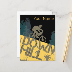 Cartes Pour Fêtes Annuelles Vélo De Descente Pour Vélo Vintage MTB