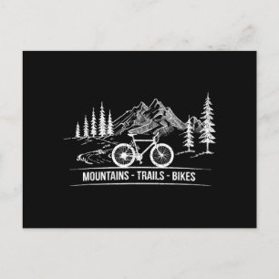 Cartes Pour Fêtes Annuelles Vélos Mountain Trail - Vélo cycliste Rider
