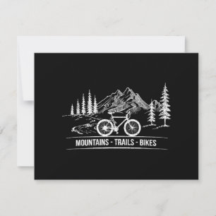 Cartes Pour Fêtes Annuelles Vélos Mountain Trail - Vélo cycliste Rider