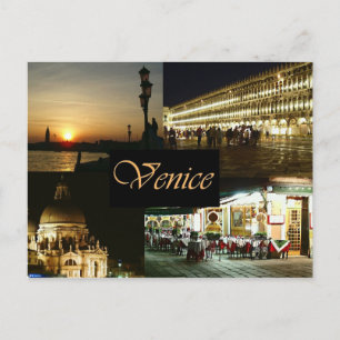 Cartes Pour Fêtes Annuelles Venice by Night