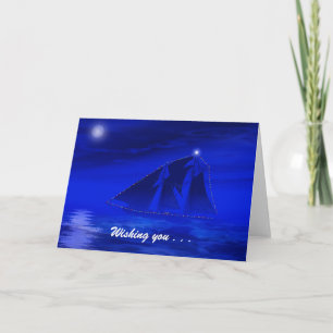 Cartes Pour Fêtes Annuelles Vents justes et mers calmes