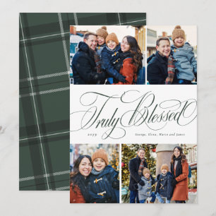 Cartes Pour Fêtes Annuelles Véritablement bénie élégante collage de Noël relig