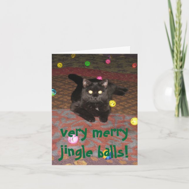 Cartes Pour Fêtes Annuelles vermerry jingle balls (Devant)