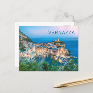 Cartes Pour Fêtes Annuelles Vernazza Cinque Terre La Spezia Italie Panorama
