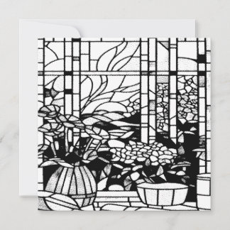 Cartes Pour Fêtes Annuelles Verre de couleur de jardin