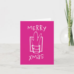Cartes Pour Fêtes Annuelles Verre scintillant de Noël