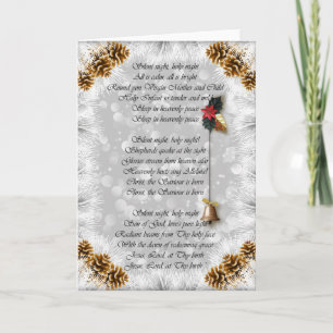 Cartes Pour Fêtes Annuelles Verset nocturne silencieux