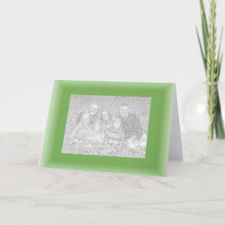 Cartes Pour Fêtes Annuelles vert2, family_horz_placeholder
