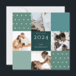 Cartes Pour Fêtes Annuelles Vert bleu Plaid 4 Croix photo Bonjour 2022 Nouvel<br><div class="desc">Si vous avez besoin d'une personnalisation supplémentaire,  n'hésitez pas à m'envoyer un message sur yellowfebstudio@gmail.com .</div>