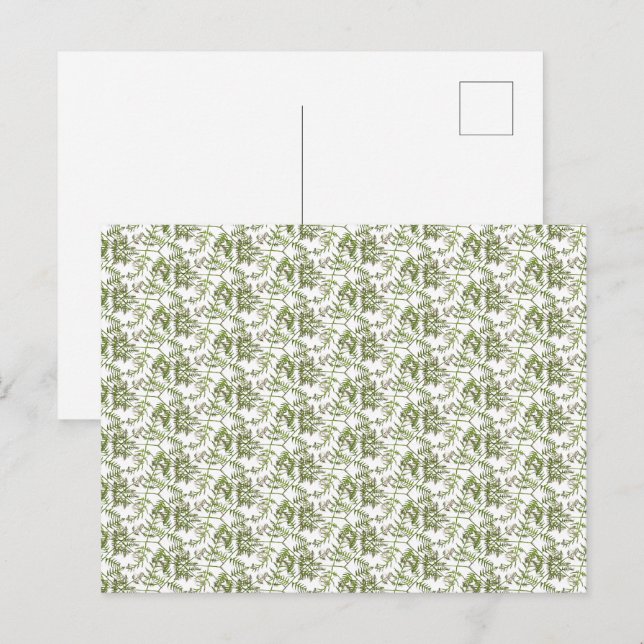 Cartes Pour Fêtes Annuelles vert de printemps  (Devant / Derrière)