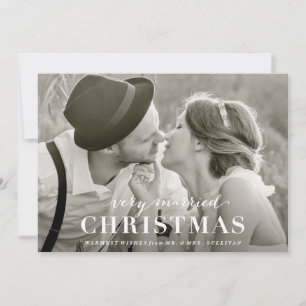 Cartes Pour Fêtes Annuelles Very Married Christmas Newlywed Holiday