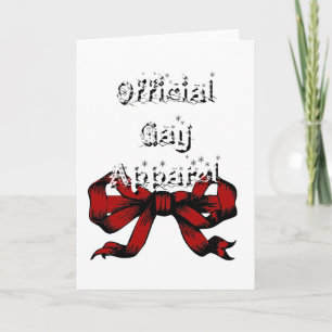 Cartes Pour Fêtes Annuelles Vêtements officiels pour homosexuels
