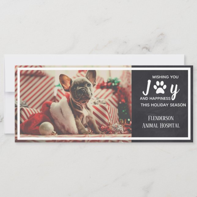Cartes Pour Fêtes Annuelles Vétérinaire | Pet Groomer Christmas Holiday Card (Devant)