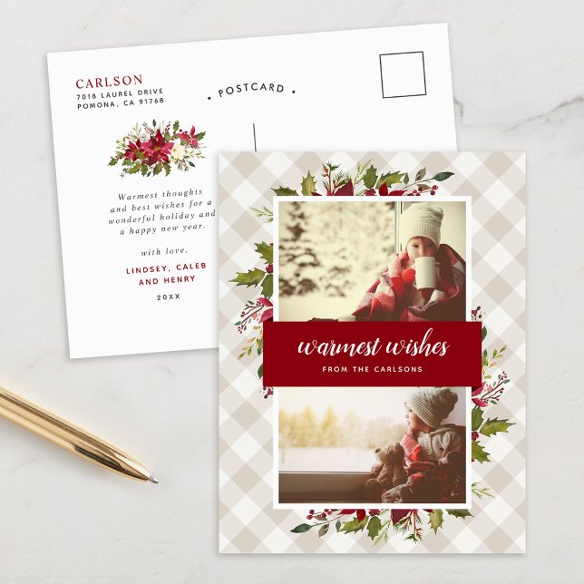 Cartes Pour Fêtes Annuelles Veux les plus chauds Végétation hivernale 2 Photo (Créateur téléchargé)