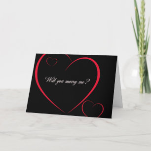Cartes Pour Fêtes Annuelles Veux-Tu M'Épouser ?