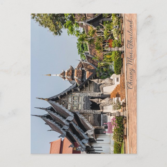 Cartes Pour Fêtes Annuelles Viaharn dans Wat Chedi Luang, Chiang Mai, Thaïland (Devant)