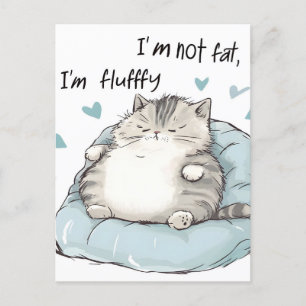 Cartes Pour Fêtes Annuelles Vibes Chubby Chat Chill