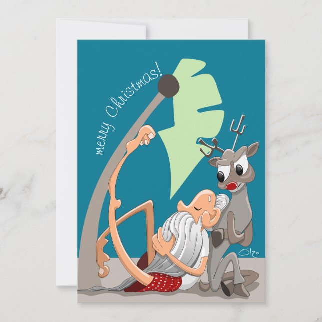 Cartes Pour Fêtes Annuelles Vibes de Noël (Devant)