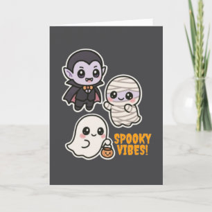 Cartes Pour Fêtes Annuelles Vibes éffrayantes