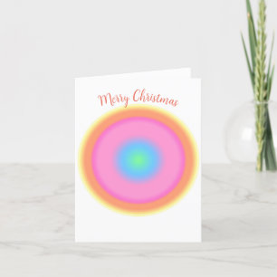 Cartes Pour Fêtes Annuelles Vibrations positives - Coloré Dégradé Radial Ho