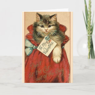 Cartes Pour Fêtes Annuelles Victorian Cat