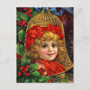 Cartes Pour Fêtes Annuelles Victorian Christmas Bell Postcards
