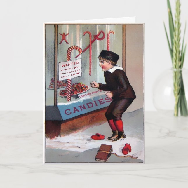 Cartes Pour Fêtes Annuelles Victorian Déplaisant Lick Me (Devant)