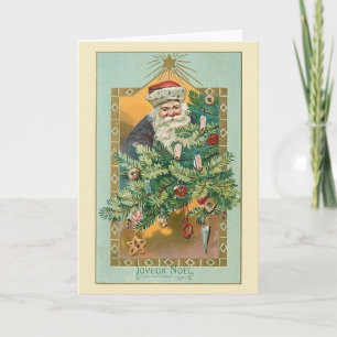 Cartes Pour Fêtes Annuelles Victorian French Joyeux Noël Christmas Card