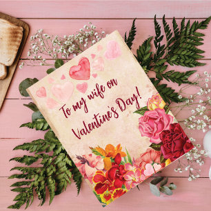 Cartes Pour Fêtes Annuelles Victorian Steampunk Flowers Hearts Valentine's Day