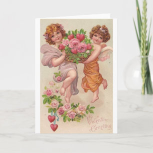 Cartes Pour Fêtes Annuelles Victorian Valentine Salutation Valentine's Day Car