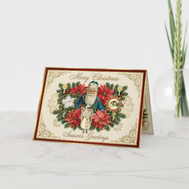 Cartes Pour Fêtes Annuelles Victorian Vintage Christmas (Devant)