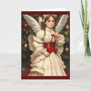 Cartes Pour Fêtes Annuelles Victorian Vintage Retro Christmas Angel