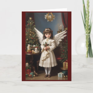 Cartes Pour Fêtes Annuelles Victorian Vintage Retro Christmas Angel