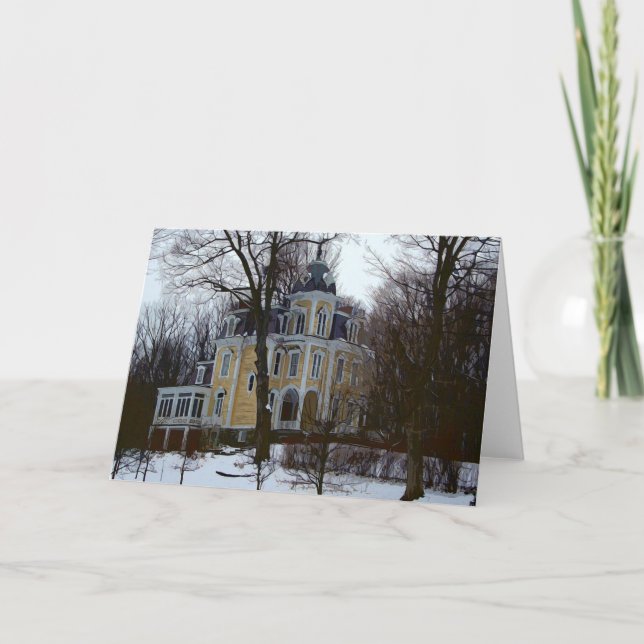 Cartes Pour Fêtes Annuelles Victorien hivernal (Devant)