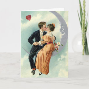 Cartes Pour Fêtes Annuelles Victorienne Saint Valentin Baiser Vintage sur la L