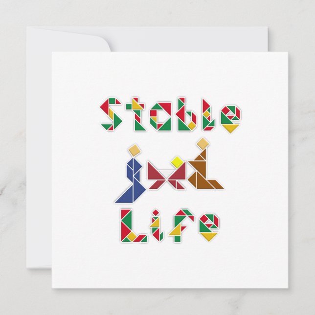 Cartes Pour Fêtes Annuelles Vie stable (Devant)