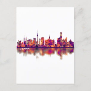 Cartes Pour Fêtes Annuelles Vienne Autriche Skyline