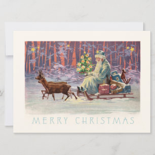 Cartes Pour Fêtes Annuelles Vienne Woods Père Noël
