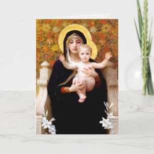Cartes Pour Fêtes Annuelles Vierge à Noël