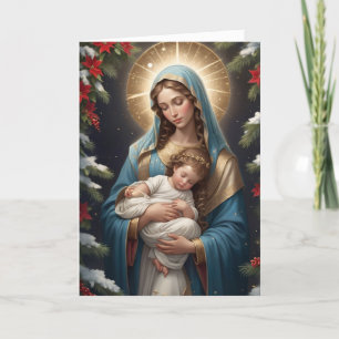 Cartes Pour Fêtes Annuelles Vierge Marie Bienheureuse Catholique Traditionnell